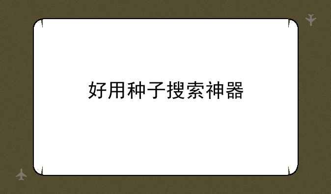 好用种子搜索神器