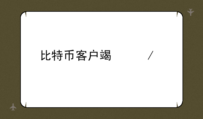 比特币客户端下载