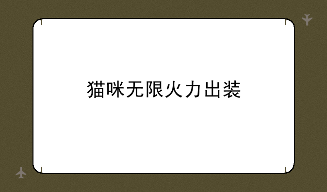 猫咪无限火力出装