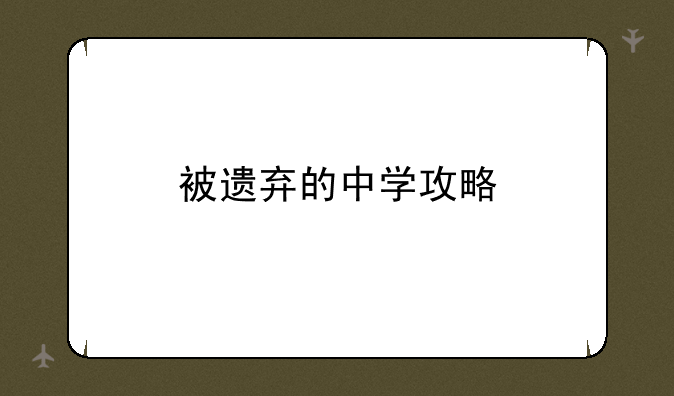 被遗弃的中学攻略