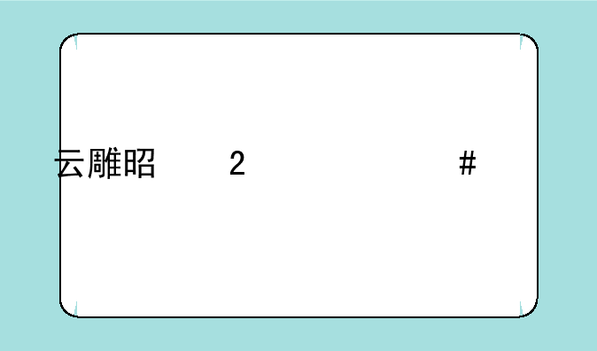 云雕是指什么工艺？