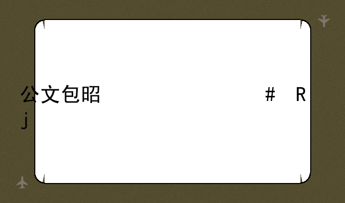 公文包是干什么用的