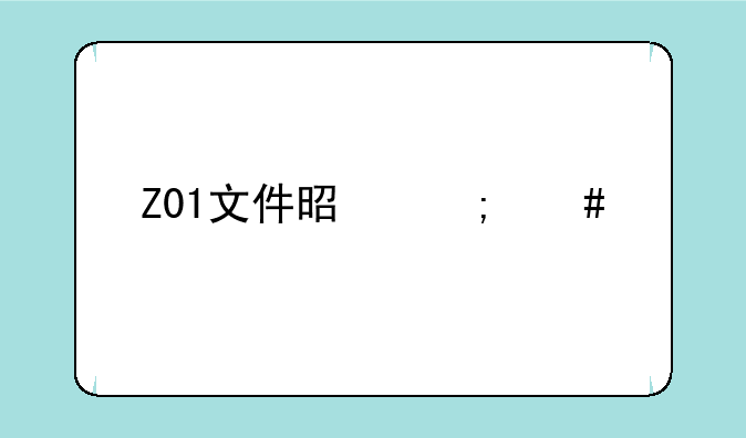 Z01文件是怎么打开的啊？