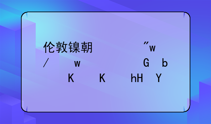 伦敦镍期货初始保证金是什么意思