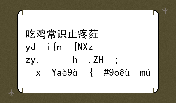 吃鸡常识止疼药使用时间几秒，恢复能量几点，快捷键是数字几？