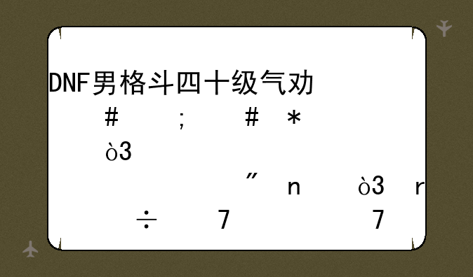 DNF男格斗四十级气功师怎么加点，求解刷图，最好不要复制的。