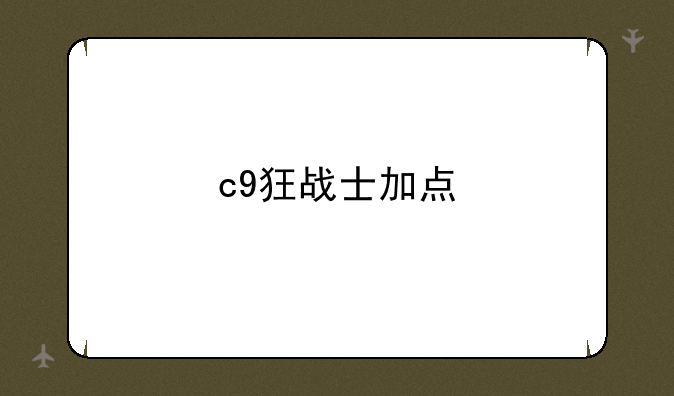c9狂战士加点
