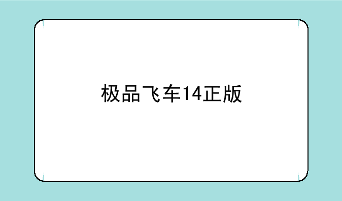 极品飞车14正版