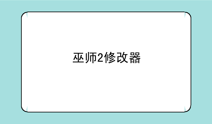 巫师2修改器